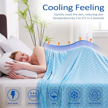 ChillEase | Cooling Blanket for Hot Sleepers with Arc-Chill Technology | Soft & Breathable for Year-Round Comfort