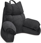 Cozy Reading Pillow with High Arm Rests & Supportive Memory Foam | Perfect Back Support for Relaxing, Reading & Gaming in Bed