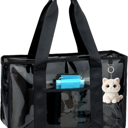 Vepine Beach Tote Bag | Waterproof Sandproof Jelly Beach Bag with Zipper | Stylish & Spacious for Pool and Cruise Essentials
