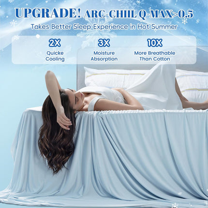 Chill Comfort | Cooling Blanket with Arc-Chill Technology | Lightweight Design for Hot Sleepers and Night Sweats