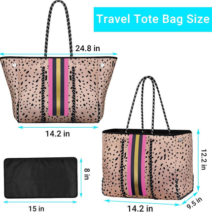 Vepine beach Tote Bag | Large Beach Bag with Inner Pocket for Easy Organization