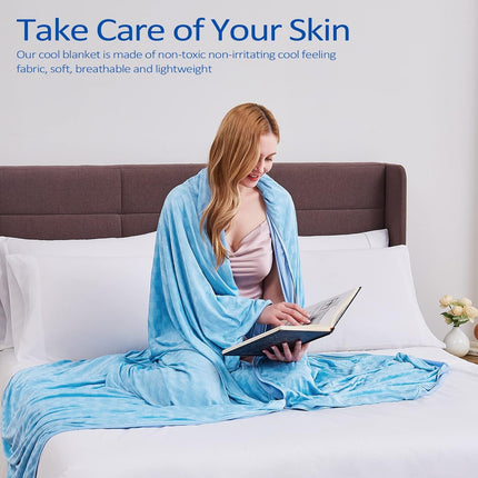 ChillEase | Cooling Blanket for Hot Sleepers with Arc-Chill Technology | Soft & Breathable for Year-Round Comfort