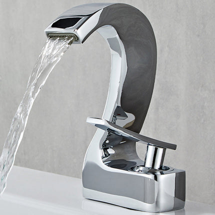 Bathroom Faucet Single Handle, Bathroom Sink Faucet with Gooseneck Spout – image 23