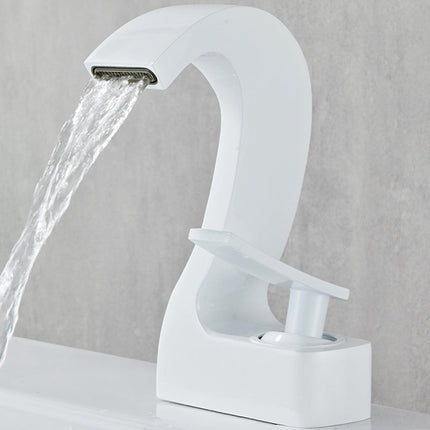 Bathroom Faucet Single Handle, Bathroom Sink Faucet with Gooseneck Spout – image 25