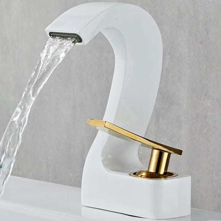 Bathroom Faucet Single Handle, Brass Bathroom Basin Faucet – image 24