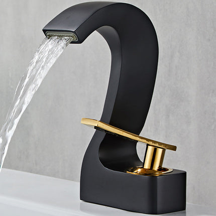 Bathroom Faucet Single Handle, Bathroom Sink Faucet with Gooseneck Spout – image 27