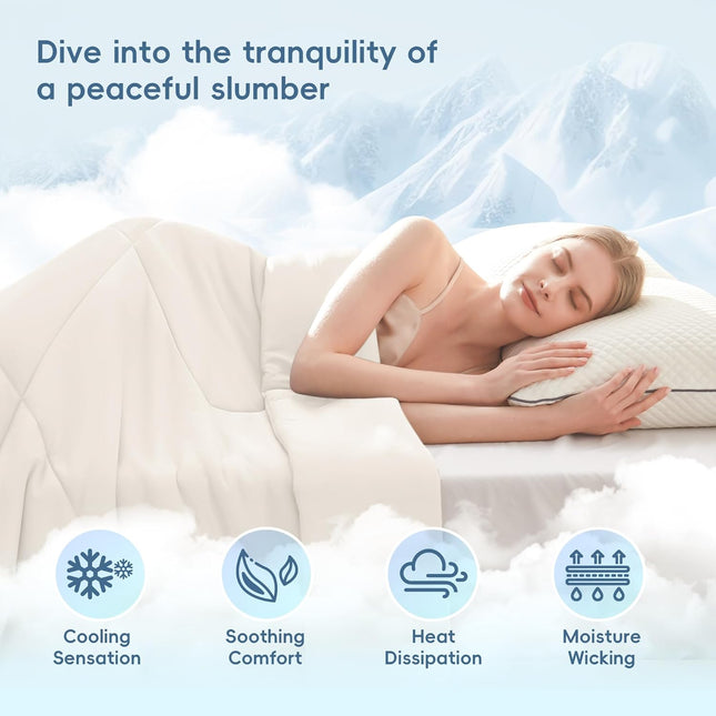 Cozy Comfort | Cooling Blanket for Hot Sleepers with Double-Sided Softness | Breathable Design for Night Sweats
