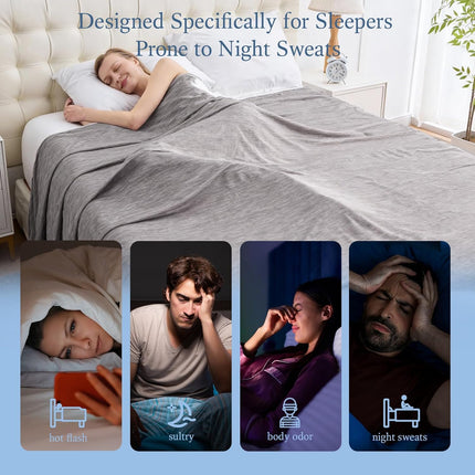 ChillWave | Cooling Blanket with Breathable Fabric | Lightweight & Soft for Hot Sleepers