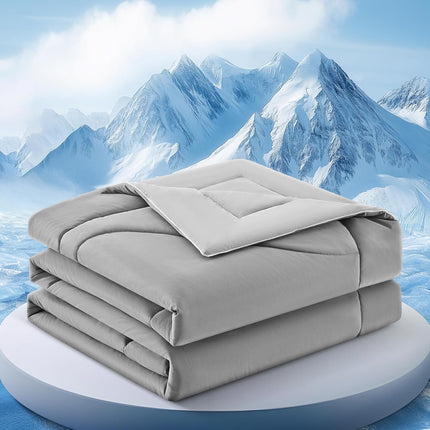 Cooling Comforter | Double-Sided Cooling Blanket for Hot Sleepers | Breathable Ice Fabric for Ultimate Comfort