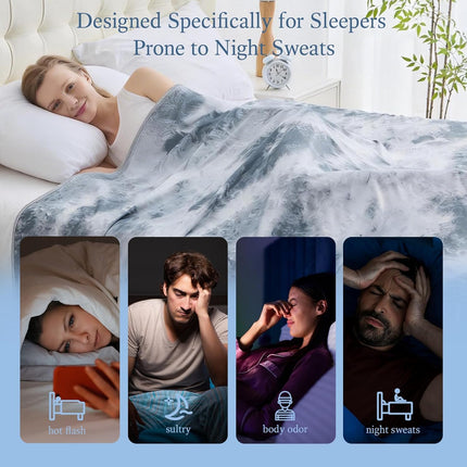 Chill Comfort | Cooling Blanket with Heat-Absorbing Fabric | Soft & Breathable for Year-Round Comfort