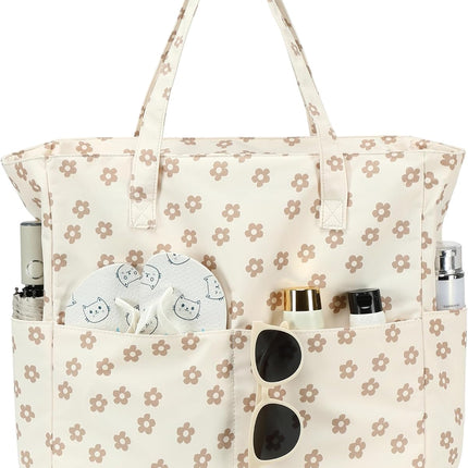 Ocean Breeze | Large Waterproof Beach Tote Bag with Wet Compartment | Stylish & Versatile for Pool, Travel, or Gym