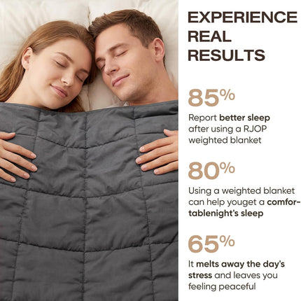Cozy Comfort | Cooling Weighted Blanket for Adults with Premium Glass Beads | Soft Breathable Design for Relaxation and Sleep Quality