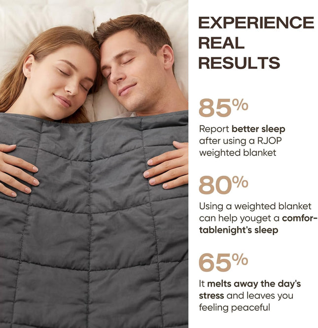 Cozy Comfort | Cooling Weighted Blanket for Adults with Premium Glass Beads | Soft Breathable Design for Relaxation and Sleep Quality
