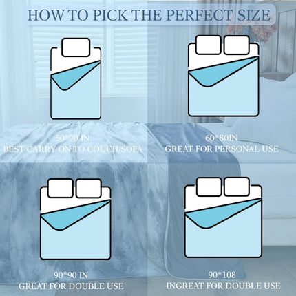 Chill Comfort | Cooling Blanket with Ultra-Cool Fabric | Lightweight & Breathable for Hot Sleepers