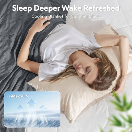 Cozy Comfort | Cooling Blanket with Double-Sided Design | Lightweight & Breathable for Hot Sleepers