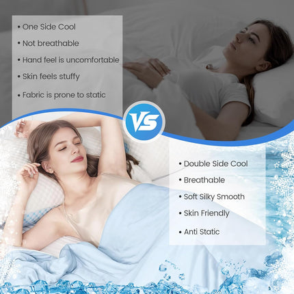 Cooling Comforter | Double-Sided Blanket with Q-Max Technology | Soft & Breathable for Hot Sleepers