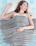 Cool Comfort | Direct Cooling Throw Blanket for Hot Sleepers with Double-Sided Cold Effect | Lightweight & Breathable Summer Blanket for Night Sweats