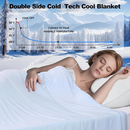 Cooling Comforter | Double-Sided Blanket with Q-Max Technology | Soft & Breathable for Hot Sleepers