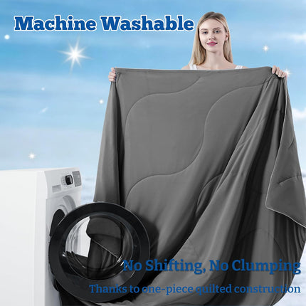 Cooling Comforter Set | Lightweight Cooling Blanket with Cooling Pillowcases | Moisture-Wicking Fabric for Hot Sleepers