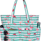 Green Flamingos