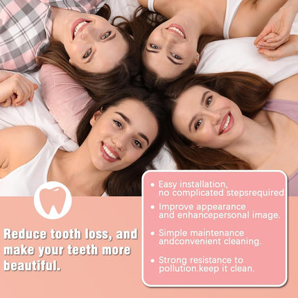 Moldable False Teeth | Adjustable Dentures for Men & Women with Natural Look | Comfortable Fit for Confident Smiling