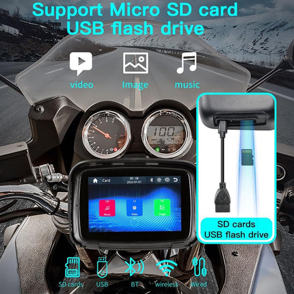 Portable CarPlay Screen for Motorcycle, Motorcycle CarPlay and Android Auto Display – image 6