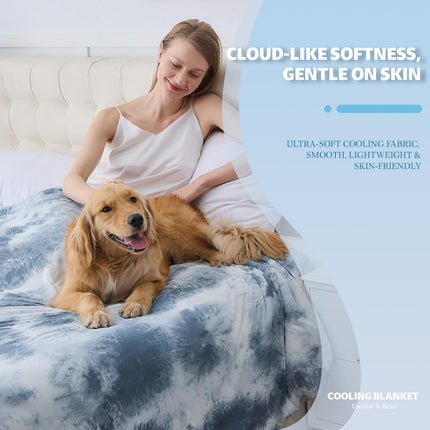 Chill Comfort | Cooling Blanket with Heat-Absorbing Fabric | Soft & Breathable for Year-Round Comfort