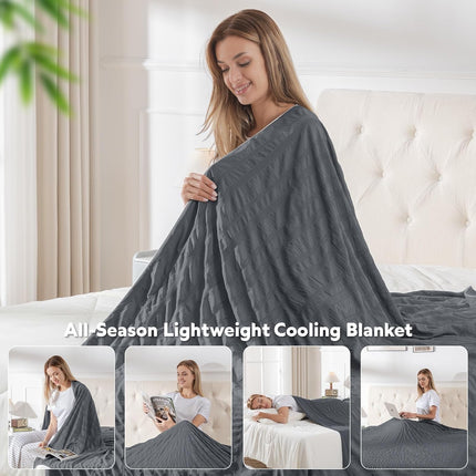 Cozy Comfort | Cooling Blanket with Double-Sided Design | Lightweight & Breathable for Hot Sleepers