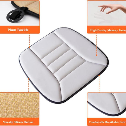 Car Seat Cushion, Ergonomic Seat Cushion with Breathable Mesh Cover and Non Slip Base – image 11
