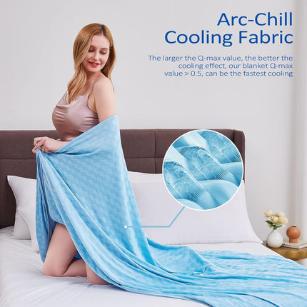 ChillEase | Cooling Blanket for Hot Sleepers with Arc-Chill Technology | Soft & Breathable for Year-Round Comfort