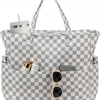 1 Piece - Checkered Grey