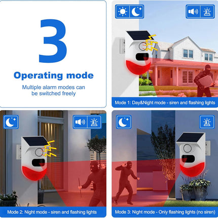 Motion Sensor Alarm Outdoor, Burglar Alarm with Remote Control – image 7