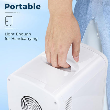 Compact Mini Fridge | Small Fridge 4L Portable Cooler with Adjustable Shelves | Ideal for Medication, Skincare, Beverages & Snacks in Bedroom, Car, or Office