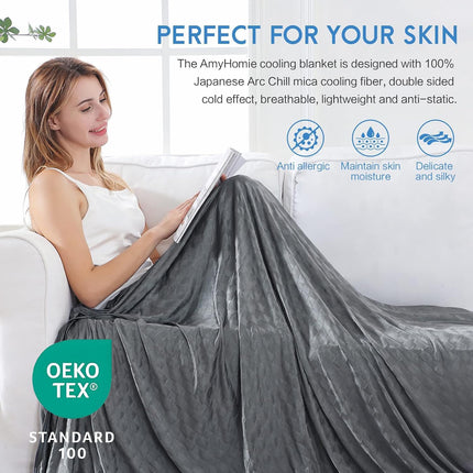 Chill Comfort | Cooling Summer Blanket with Double-Sided Cold Effect | Breathable & Lightweight for Hot Sleepers