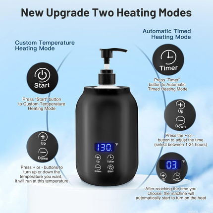 Massage Oil and Lotion Warmer, Portable Cream Warmer for Spa