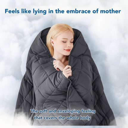 Cozy Comfort | Weighted Blanket with Cooling Microfiber | All-Season Softness for Ultimate Relaxation