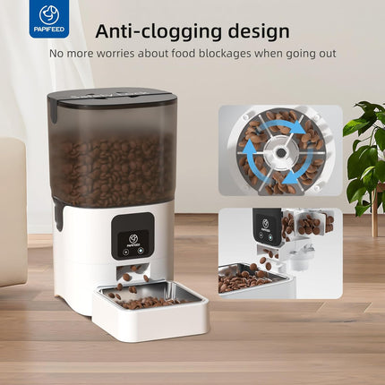 Automatic Cat Feeder with App Control & WiFi Connectivity | 6L Capacity for Scheduled Meals and Portion Control