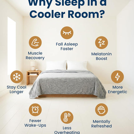 Cozy Haven | Cooling Blanket for Hot Sleepers with Breathable Fabric | Lightweight Throw for Comfort and Relief