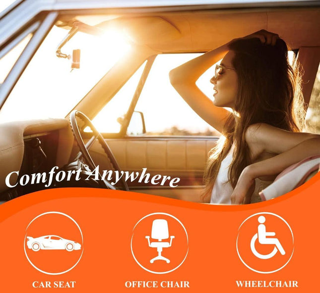 Memory Foam Car Seat Cushion, Gel Seat Cushion for Driving