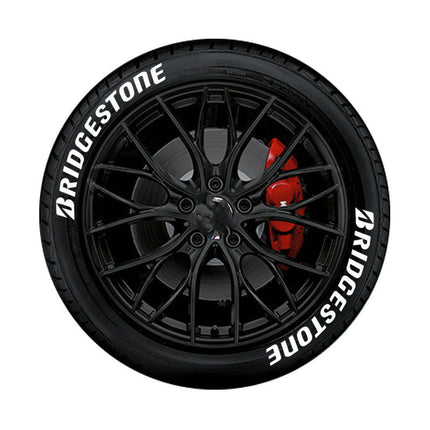 3D Stereo Tire Letter Decals for Car Modification | Stylish BRIDGESTONE Design for Enhanced Vehicle Aesthetics