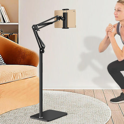 Phone Holder Floor Stand, Tablet Holder with 360 Rotating Arm