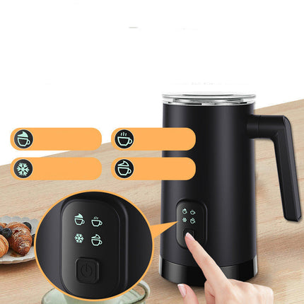 Electric Milk Frother with 350ML Capacity & 400W Power | Automatic Hot and Cold Whipping for Perfect Foam