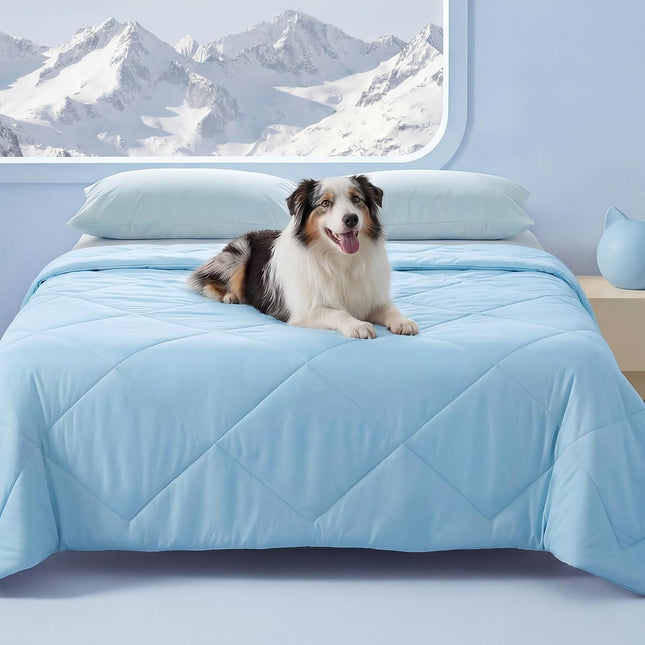 Cool Comfort | Premium Cooling Dog Blanket for Small & Medium Dogs with Q-max > 0.4 | Washable Calming Mat for Couches & Beds
