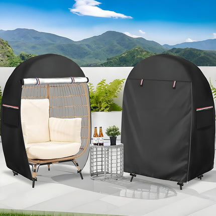 Egg Chair Cover Waterproof with Double Zipper, Outdoor Furniture Cover – image 10