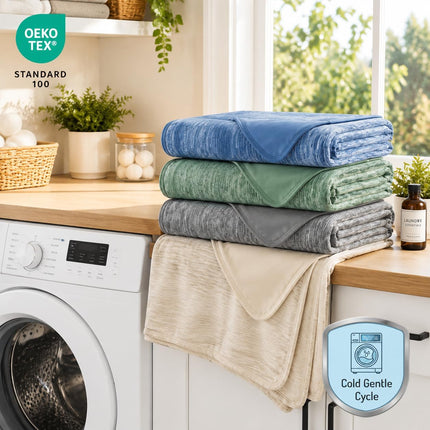 Cool Comfort | Queen Size Cooling Blanket with Q-Max >0.4 Fabric | Lightweight Summer Blanket for Hot Sleepers