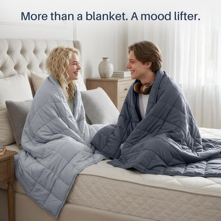 Cozy Comfort | Weighted Blanket for Adults with Cooling Fabric | Breathable All-Season Design for Ultimate Relaxation