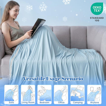 Chill Comfort | Cooling Blanket with Arc-Chill Technology | Lightweight Design for Hot Sleepers and Night Sweats