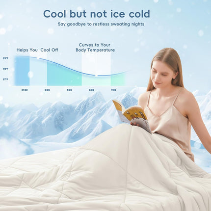 Cozy Comfort | Cooling Blanket for Hot Sleepers with Double-Sided Softness | Breathable Design for Night Sweats