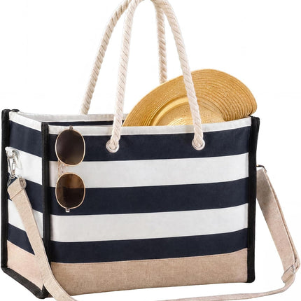 Coastal Escape | Large Waterproof Beach Tote Bag with Sandproof Design | Versatile Crossbody for Travel and Outdoor Fun