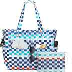 Blue Red Checkered